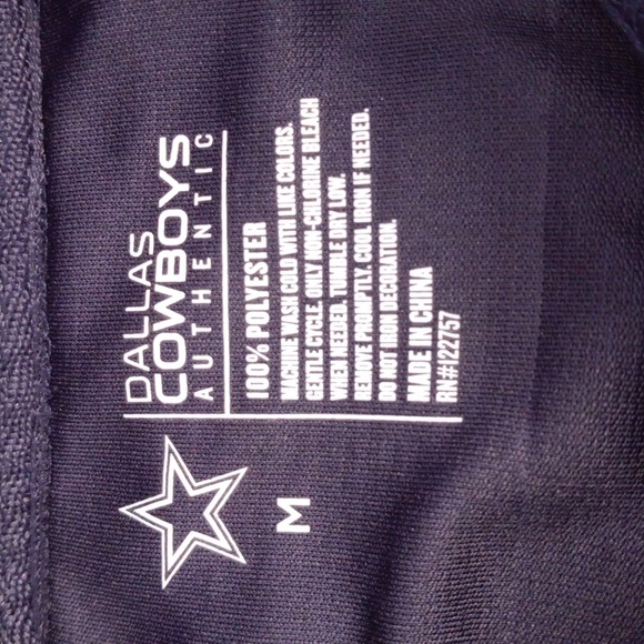 NFL DALLAS COWBOYS AUTHENTIC SIZE M DARK BLUE - Picture 4 of 7
